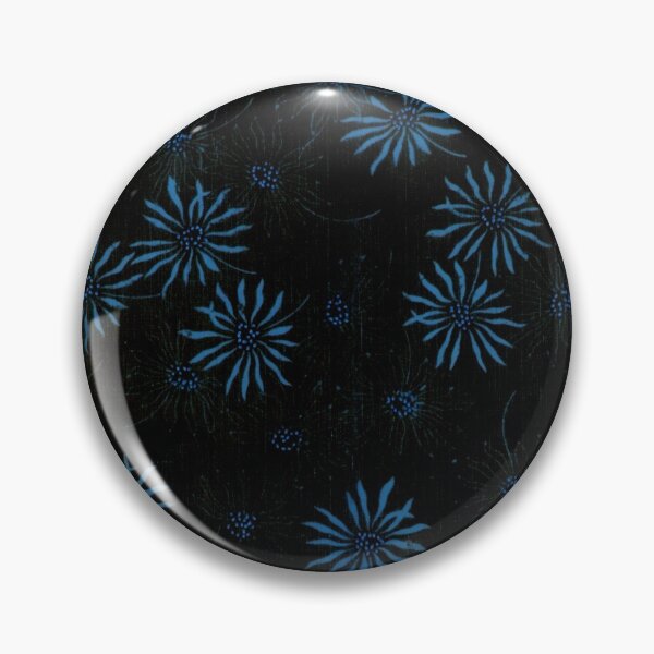 Item preview, Ancient 19th American Daisy Flower Fabric Plant Field Garden Art Blue designed and sold by Midwest-Goods.