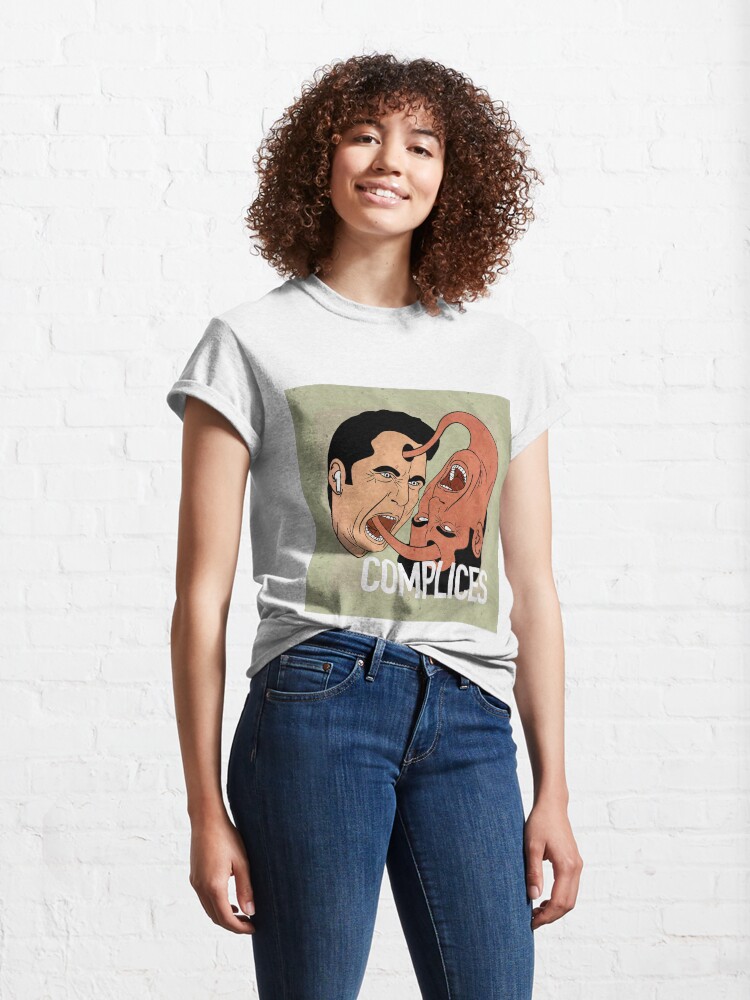Alternate view of COMPLICES THE PODCAST THAT REMAINS CRIME Classic T-Shirt