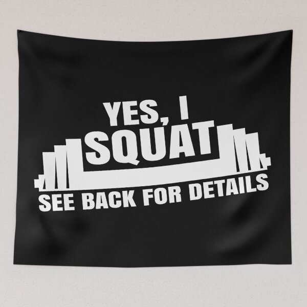 Item preview, Yes, I Squat designed and sold by Teamtsunami6.