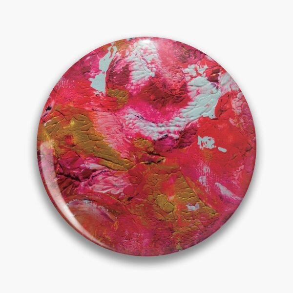 Item preview, Red Circels, abstarct painting  designed and sold by pineappledizajn.