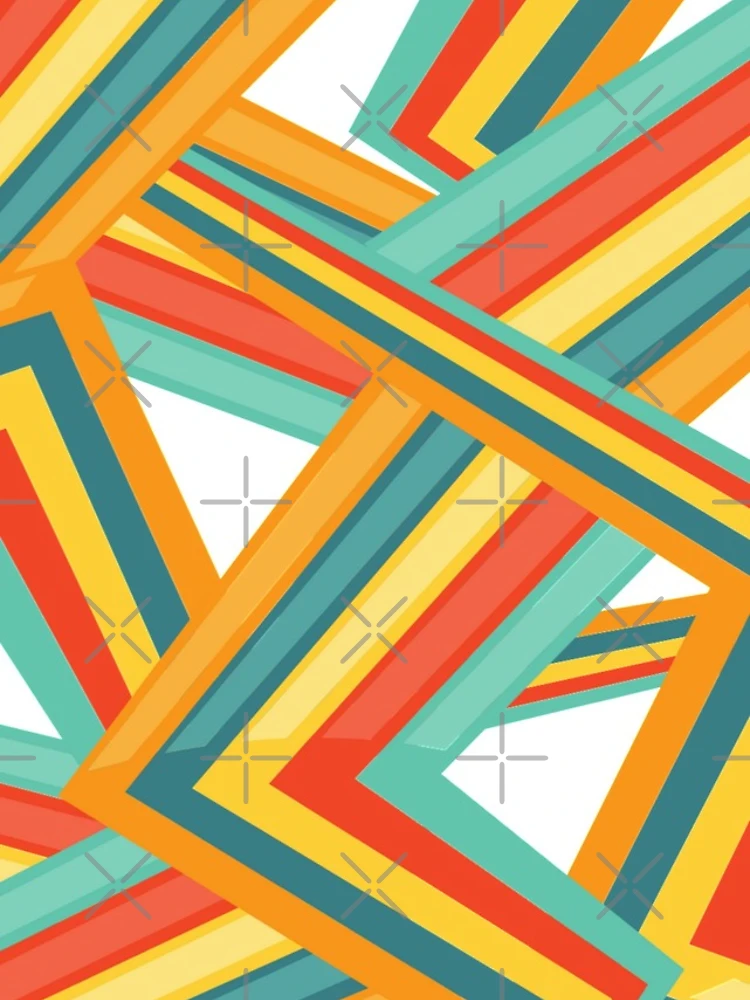 Thumbnail 4 of 4, iPhone Case, Bright Geometric Pattern designed and sold by DigitalNobleman.
