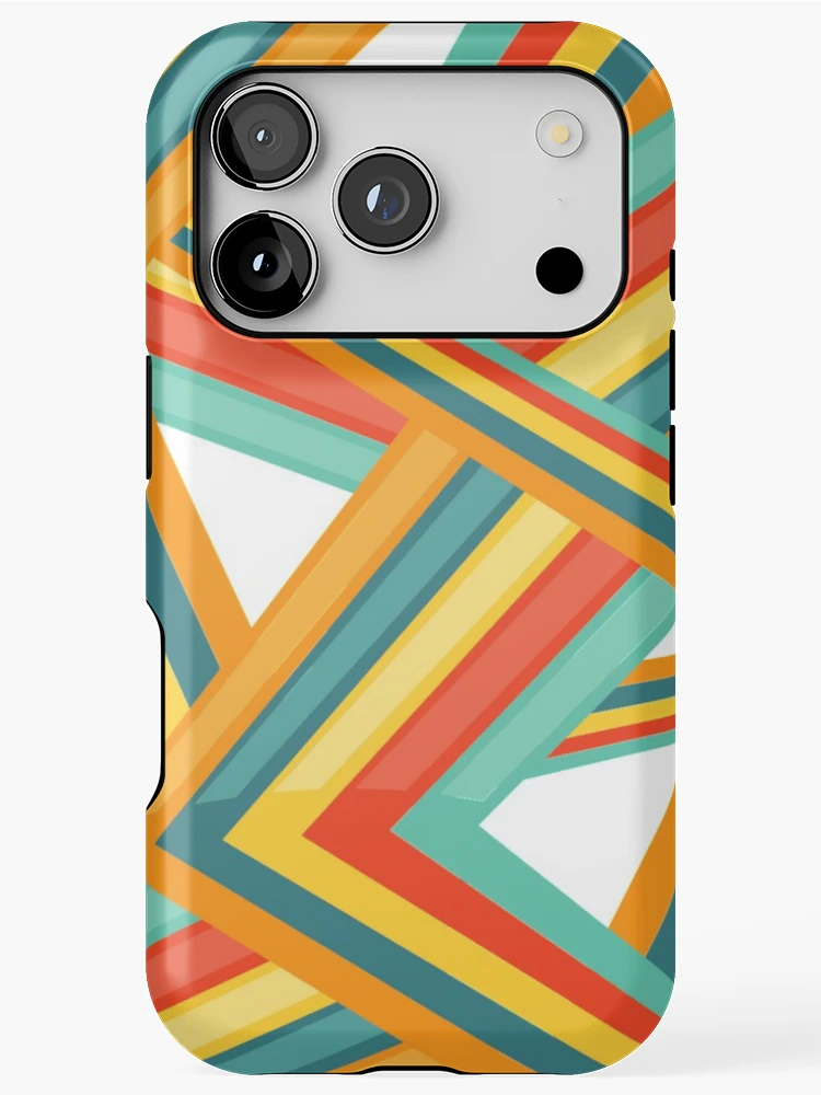 Thumbnail 1 of 4, iPhone Case, Bright Geometric Pattern designed and sold by DigitalNobleman.