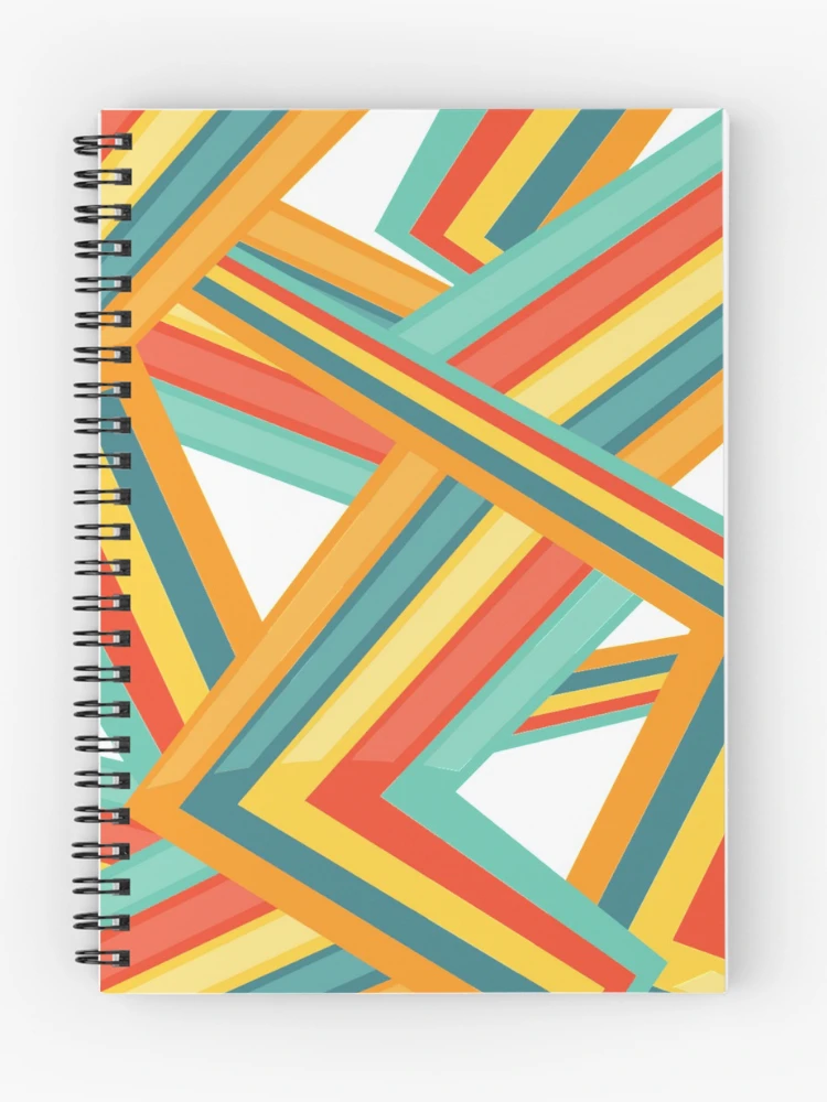 Thumbnail 1 of 3, Journal, Bright Geometric Pattern designed and sold by DigitalNobleman.