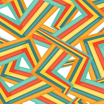 Artwork thumbnail, Bright Geometric Pattern by DigitalNobleman