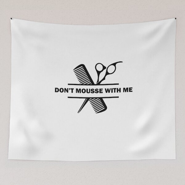 Item preview,  Don't Mousse With Me Funny Hairdressing / Barbering Pun designed and sold by RomeoSketches.
