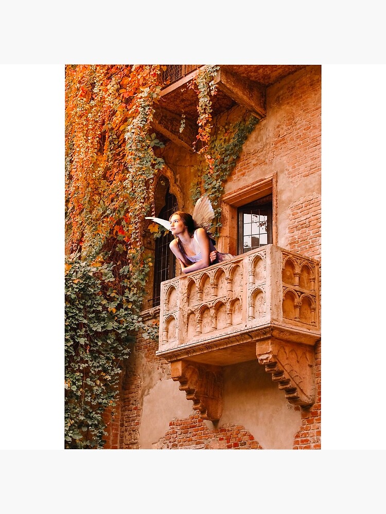 Juliet on her balcony in Verona | Poster