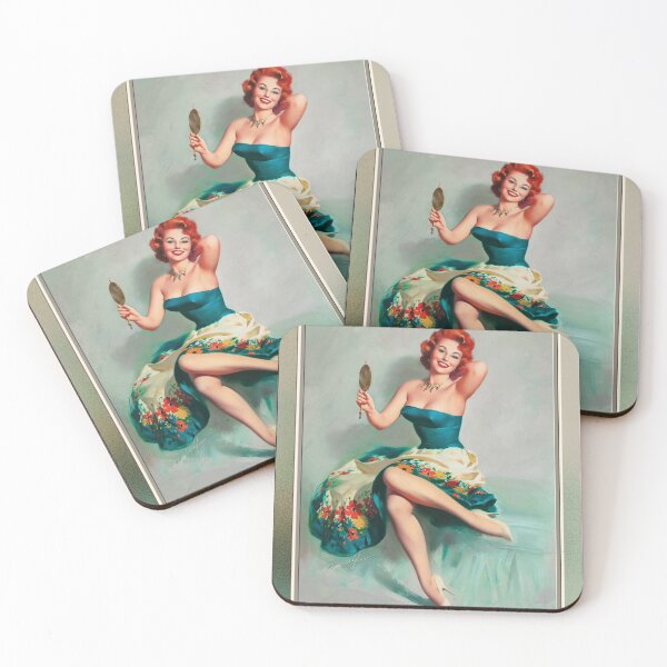 Item preview, Blossoming Beauty Pin-up by Bill Medcalf Pin-Up Girl Vintage Artwork designed and sold by Xzendor7 Digital Art Creations.