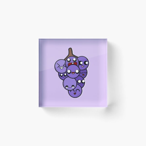 Item preview, Cute Cartoon Grapes designed and sold by cookingwithten.