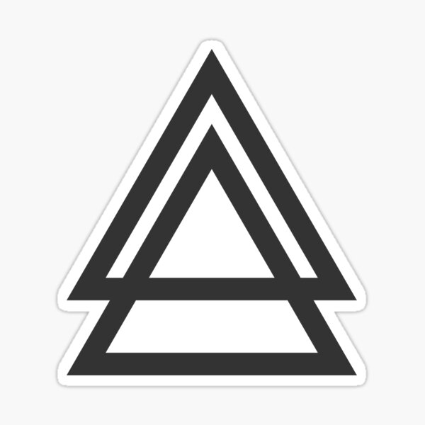 Two triangle landscape tattoos - Tattoogrid.net