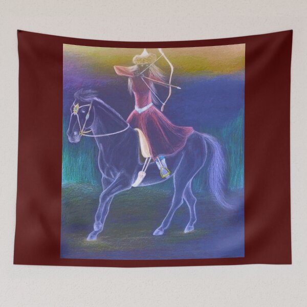 Item preview, Horse archer drawing designed and sold by horseaddicted.