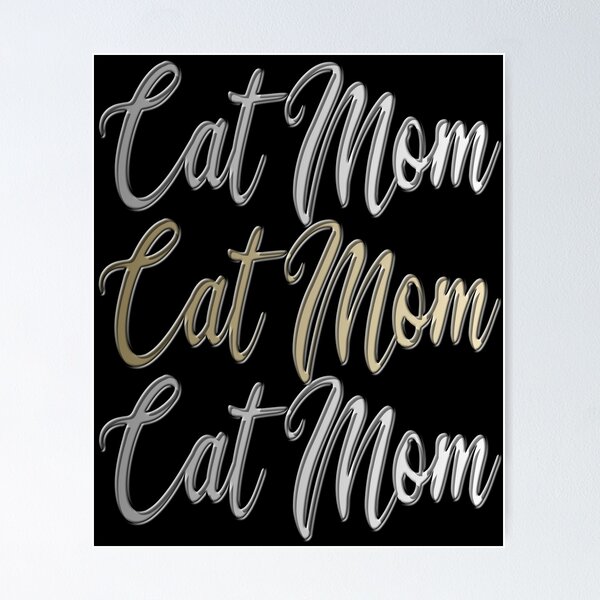 Item preview, Cat Mom Gold designed and sold by AOCreativeProd.