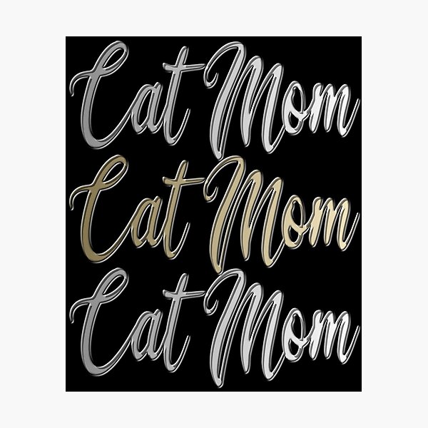 Item preview, Cat Mom Gold designed and sold by AOCreativeProd.