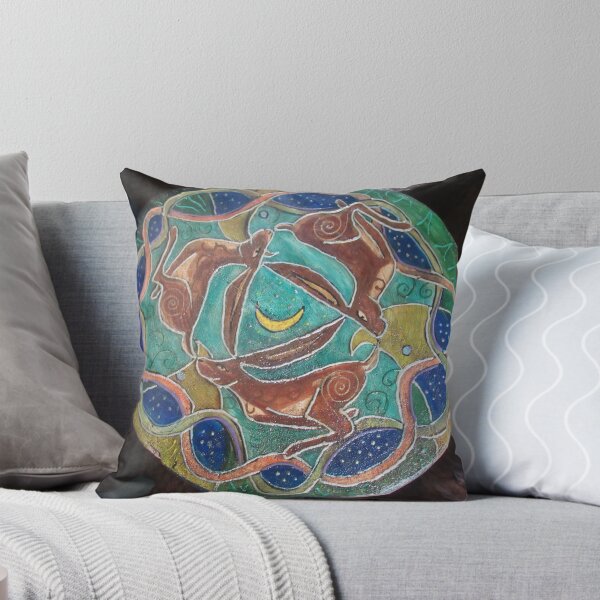 Item preview, Circling Hares. designed and sold by HennaAndHatLady.