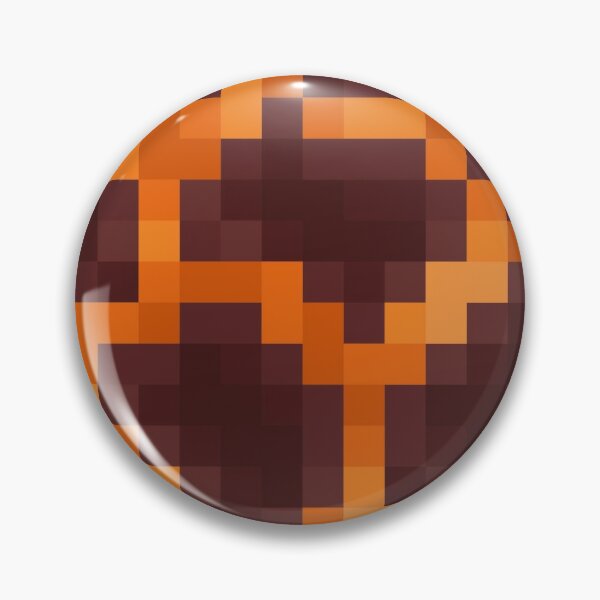 Minecraft Block Pins And Buttons Redbubble