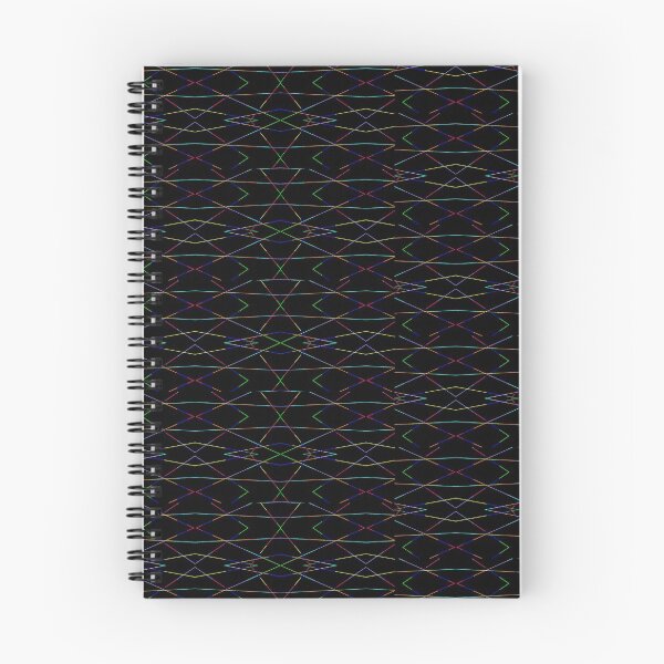 Item preview, black multi-coloured pattern  designed and sold by Phoebe Leech.