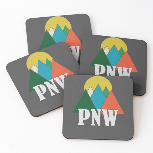 Item preview, PNW Tee - Abstract Retro Mountains Sunset Hiking  designed and sold by Richard529.