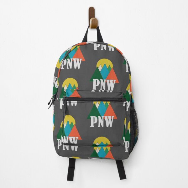 Item preview, PNW Tee - Abstract Retro Mountains Sunset Hiking designed and sold by Richard529.