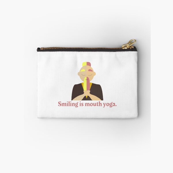 Item preview, Smiling is mouth yoga, funny yoga sarcastic quotes designed and sold by Art Wear Nation.