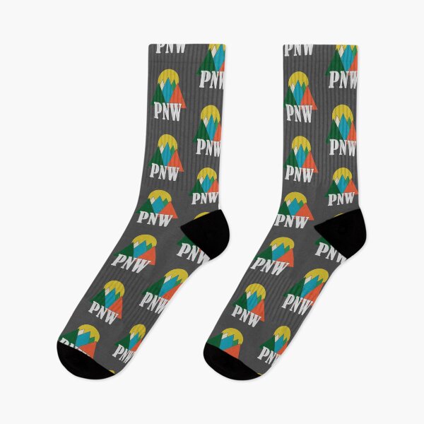 Item preview, PNW Tee - Abstract Retro Mountains Sunset Hiking  designed and sold by Richard529.