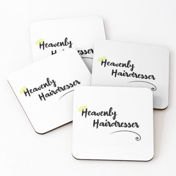 Item preview,  Heavenly Hairdresser Funny hairdressing Pun (Black ) designed and sold by RomeoSketches.