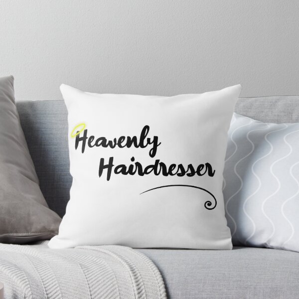 Item preview,  Heavenly Hairdresser Funny hairdressing Pun (Black ) designed and sold by RomeoSketches.