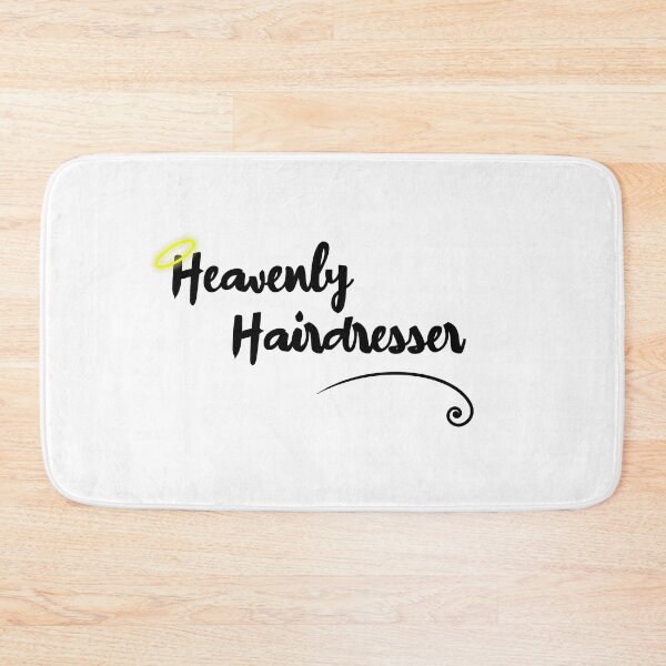 Item preview,  Heavenly Hairdresser Funny hairdressing Pun (Black ) designed and sold by RomeoSketches.