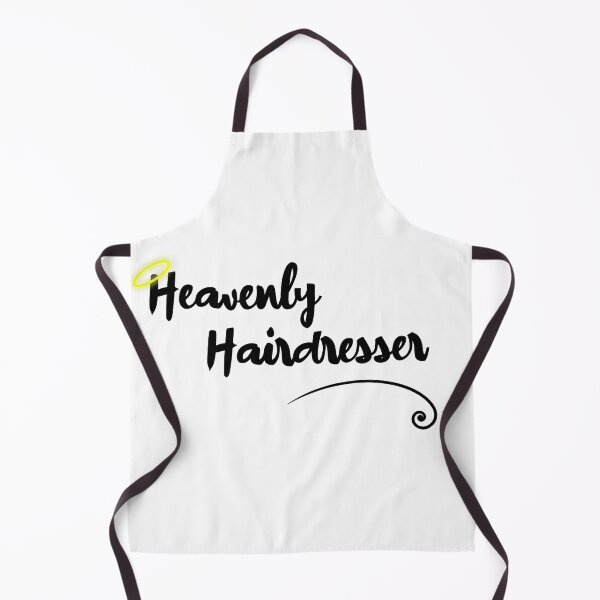 Item preview, Heavenly Hairdresser Funny hairdressing Pun (Black ) designed and sold by RomeoSketches.