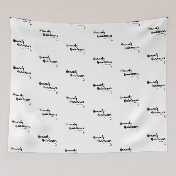 Item preview,  Heavenly Hairdresser Funny hairdressing Pun (Black ) designed and sold by RomeoSketches.