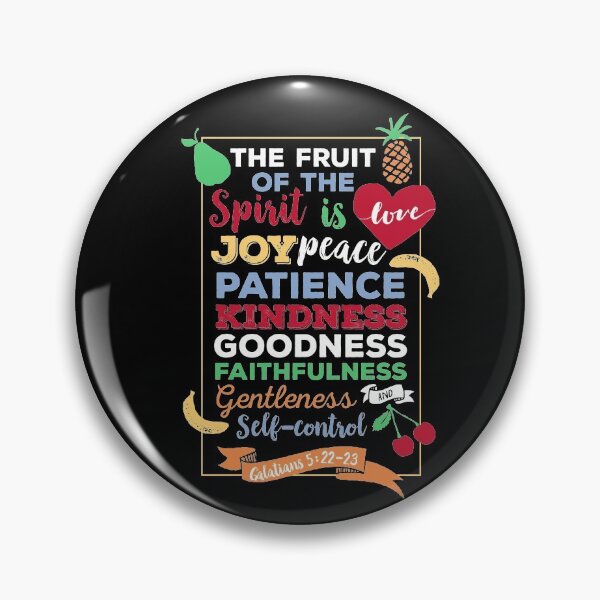 Item preview, fruit of the spirit, Galatians 5:23, the fruit of the Spirit is love, joy, peace, forbearance, kindness, goodness, faithfulness, gentleness and self-control designed and sold by Christian Word Art.