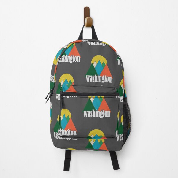 Item preview, Washington Tee - Abstract Retro Mountains Sunset Hiking designed and sold by Richard529.