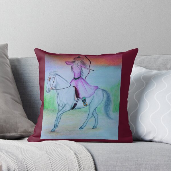 Item preview, Horse archer coloured pencil drawing designed and sold by horseaddicted.
