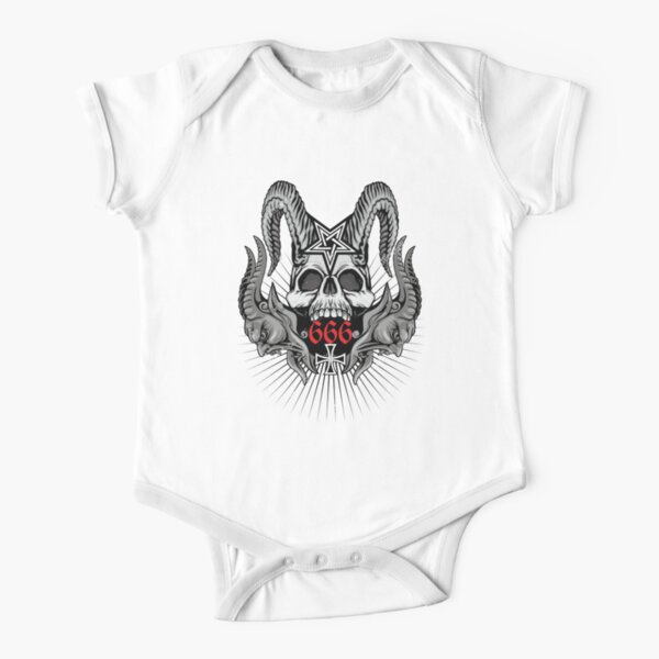 Affliction style clothing, Death Metal Short Sleeve Baby One-Piece