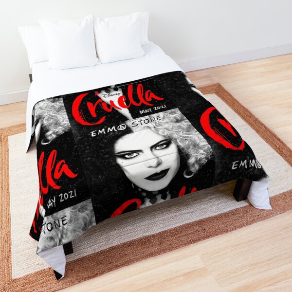 CRUELLA DE VIL (evil villain) movie poster Comforter