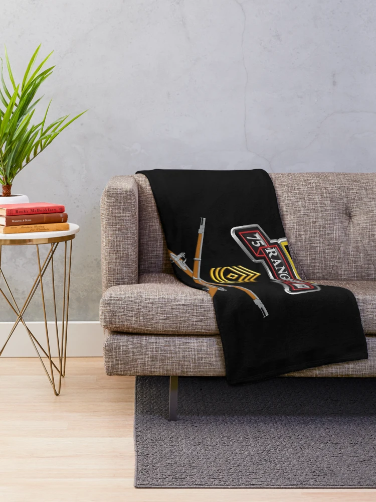 Thumbnail 2 of 6, Throw Blanket, 75th Ranger Regiment “Ranger First Sergeant” designed and sold by SoldierAlways.