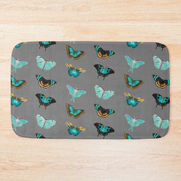 Item preview, Blue & Turquois Butterflies Animal Zoological Butterfly Illustrations  designed and sold by No AI Classic Vintage Art.
