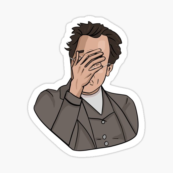 Mahler "Facepalm" Classical Composer Sticker Sticker