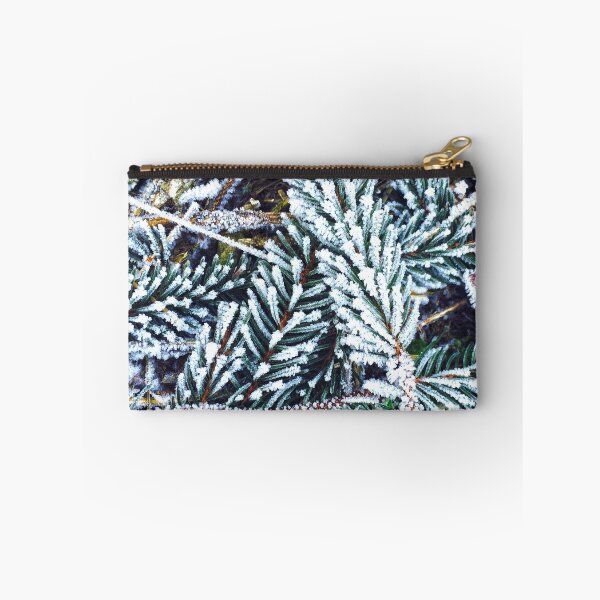 Item preview, White frost on green pine branches designed and sold by Michael Brewer.
