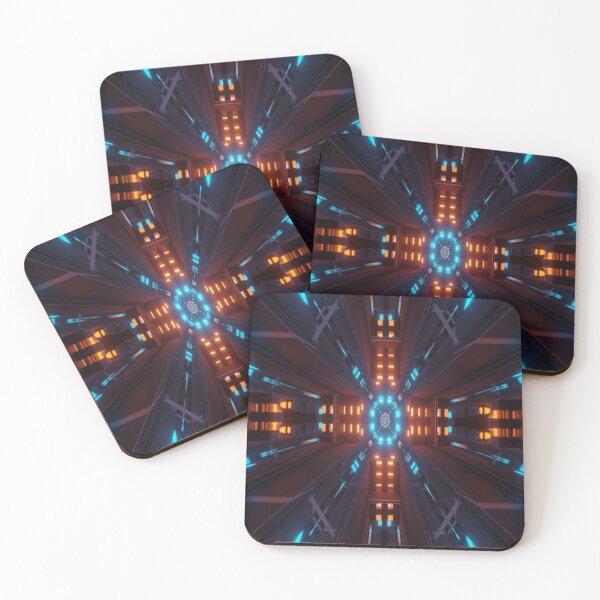 Item preview, Futuristic geometric background with colorful laser lights designed and sold by bestoffers.