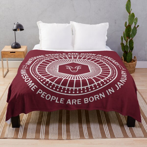 Item preview, January Birthday Awesome People Are Born In January Capricorn designed and sold by KrisSidDesigns.