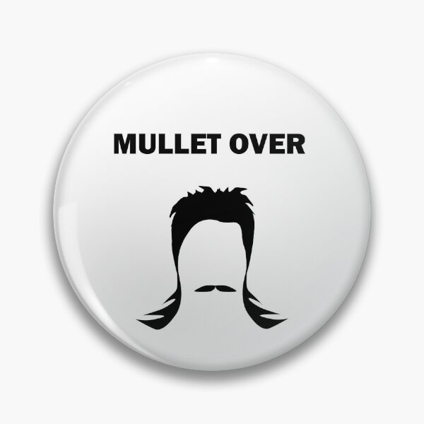 Item preview, Mullet Over Funny Hairdressing / Barber Pun (Black ) designed and sold by RomeoSketches.