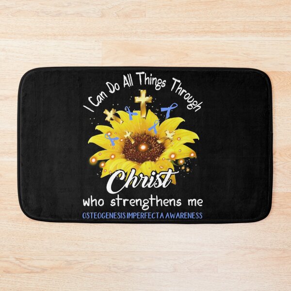 Item preview, I Can Do All Things Through Christ Who Strengthens Me Osteogenesis Imperfecta Awareness designed and sold by rechardtee.