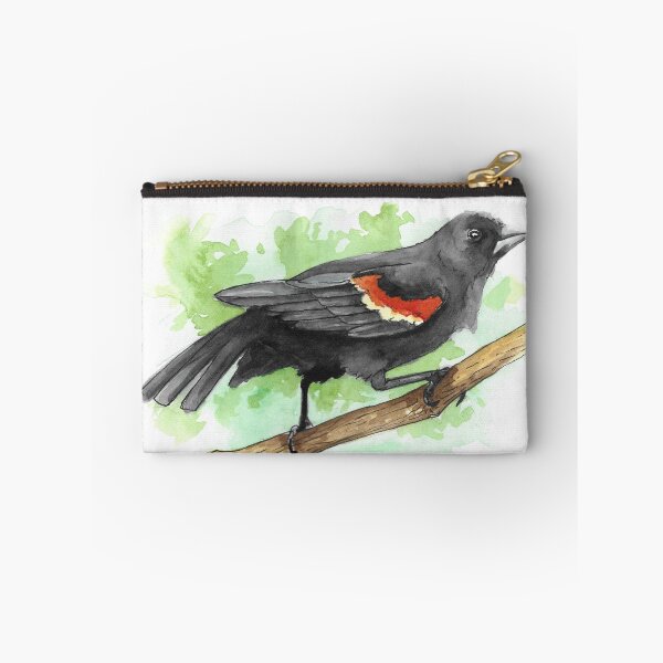 Item preview, Watercolor Red-Winged Blackbird designed and sold by BlackGoatPrints.