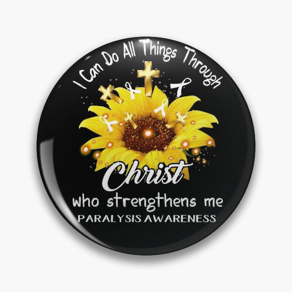 Item preview, I Can Do All Things Through Christ Who Strengthens Me Paralysis Awareness designed and sold by rechardtee.