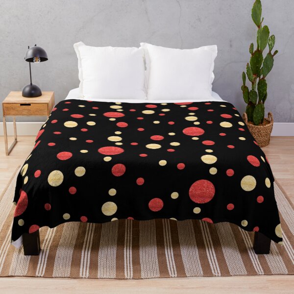 Item preview, Red and Gold Glitter Polka Dots Pattern designed and sold by WhimsicaliTee.