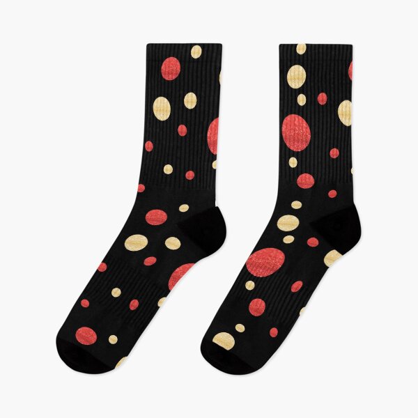 Item preview, Red and Gold Glitter Polka Dots Pattern designed and sold by WhimsicaliTee.