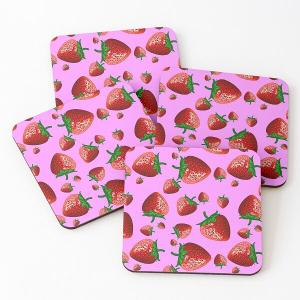 Item preview, Pink Strawberry Milk Aesthetic Pattern  designed and sold by skyepaintss.