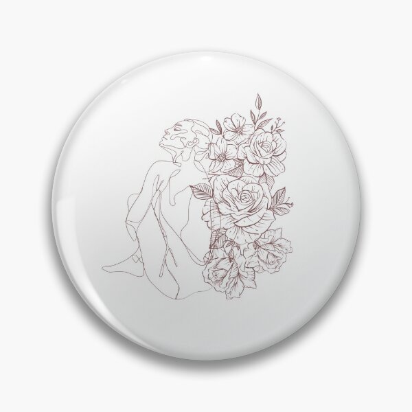 Item preview, Sitting Woman with Roses designed and sold by MyasMakings.