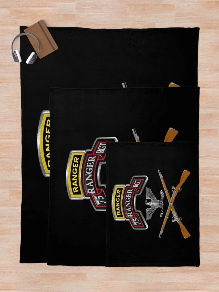 Thumbnail 5 of 6, Throw Blanket, 75th Ranger Regiment “Ranger Colonel” designed and sold by SoldierAlways.