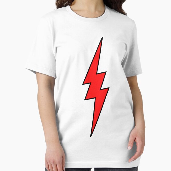 Item preview, Lightning Bolt Graphic Superhero/Super Villain Red Black & White standard Costume Logo designed and sold by ZEROXCOOL.