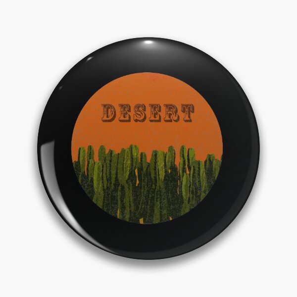 Item preview, Vintage nature panorama of cactus in front of an orange sky design designed and sold by dominic0925.